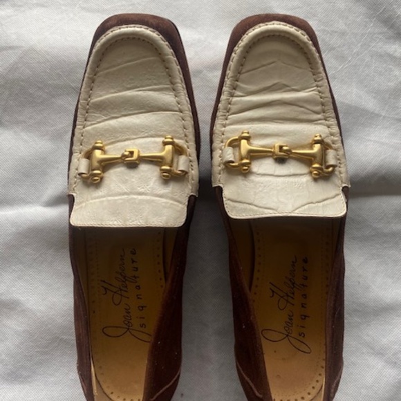 Joan Halpern Leather and Suede Loafer - Picture 4 of 10